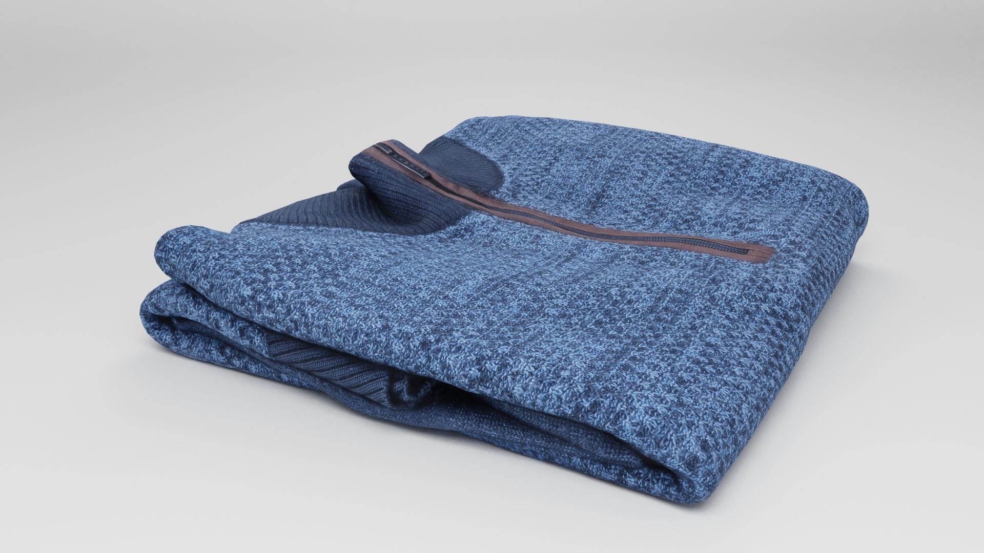 Mens clothing sweatshirt pullover sweater for wardrobe 3D model_3