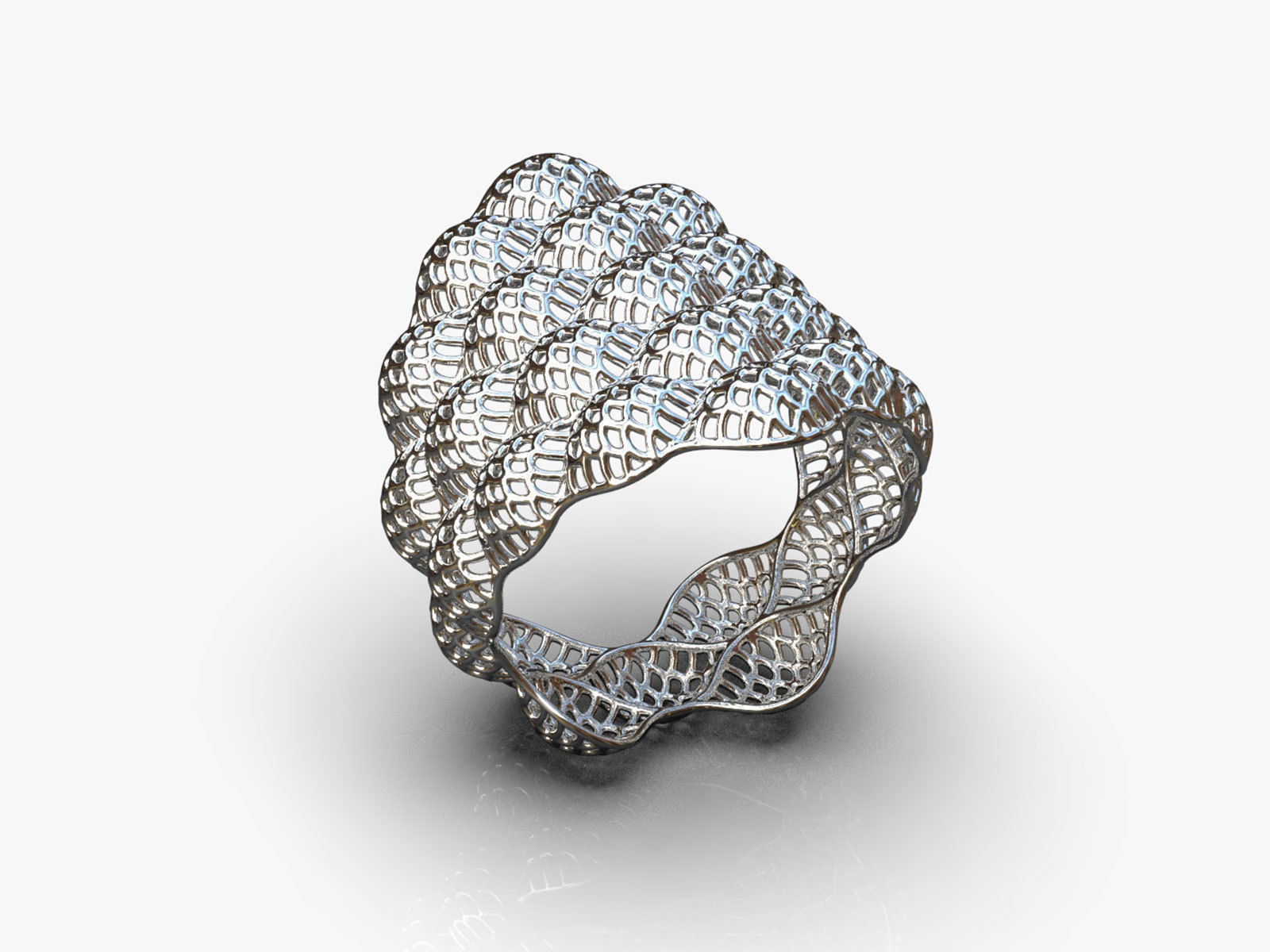 Stylized ring 3D print model_5