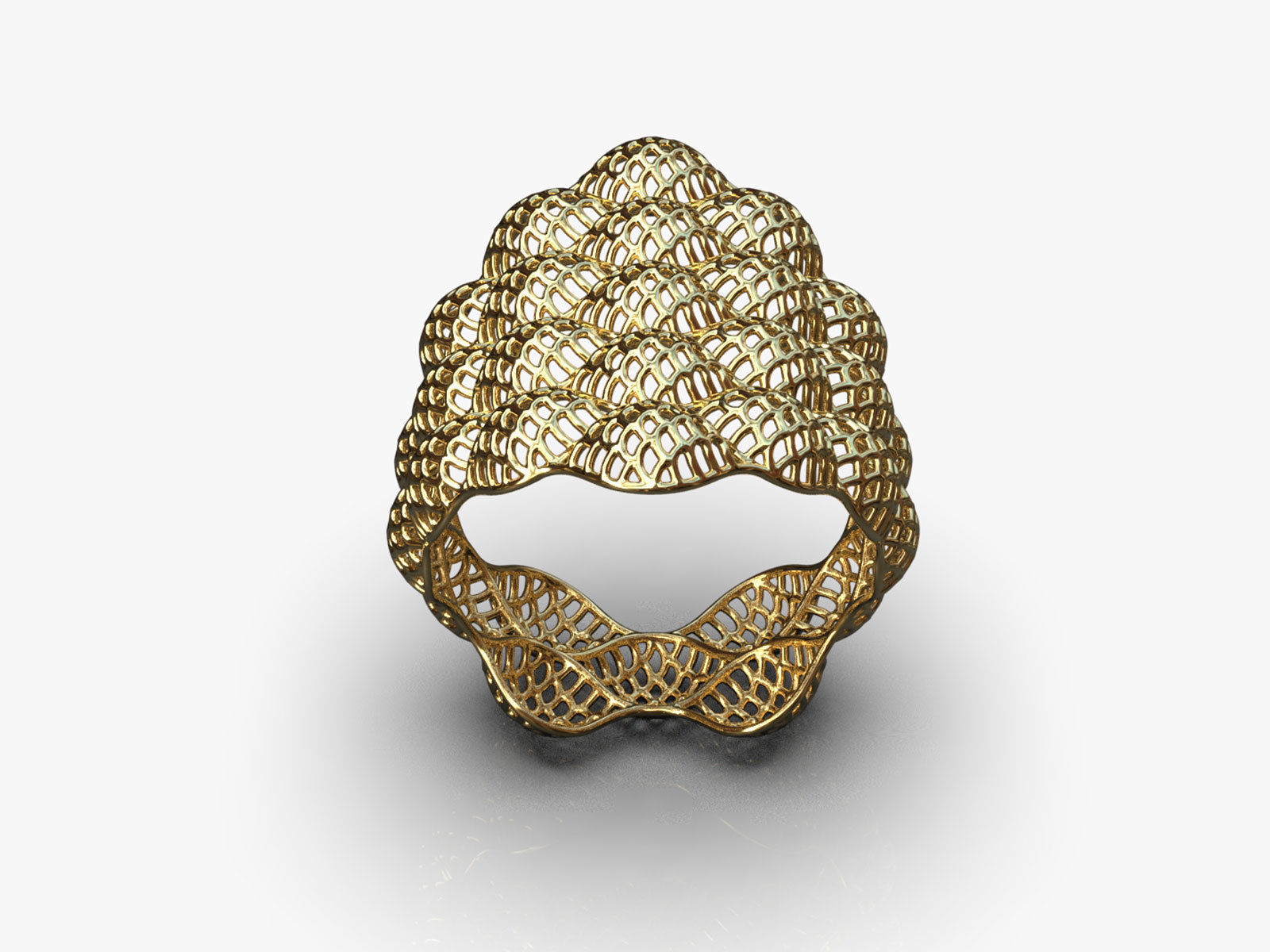 Stylized ring 3D print model_1