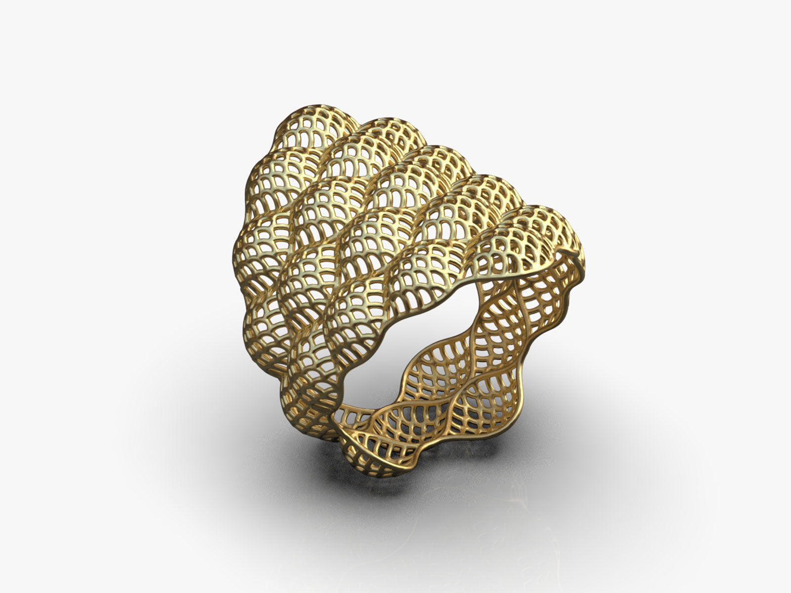 Stylized ring 3D print model_9