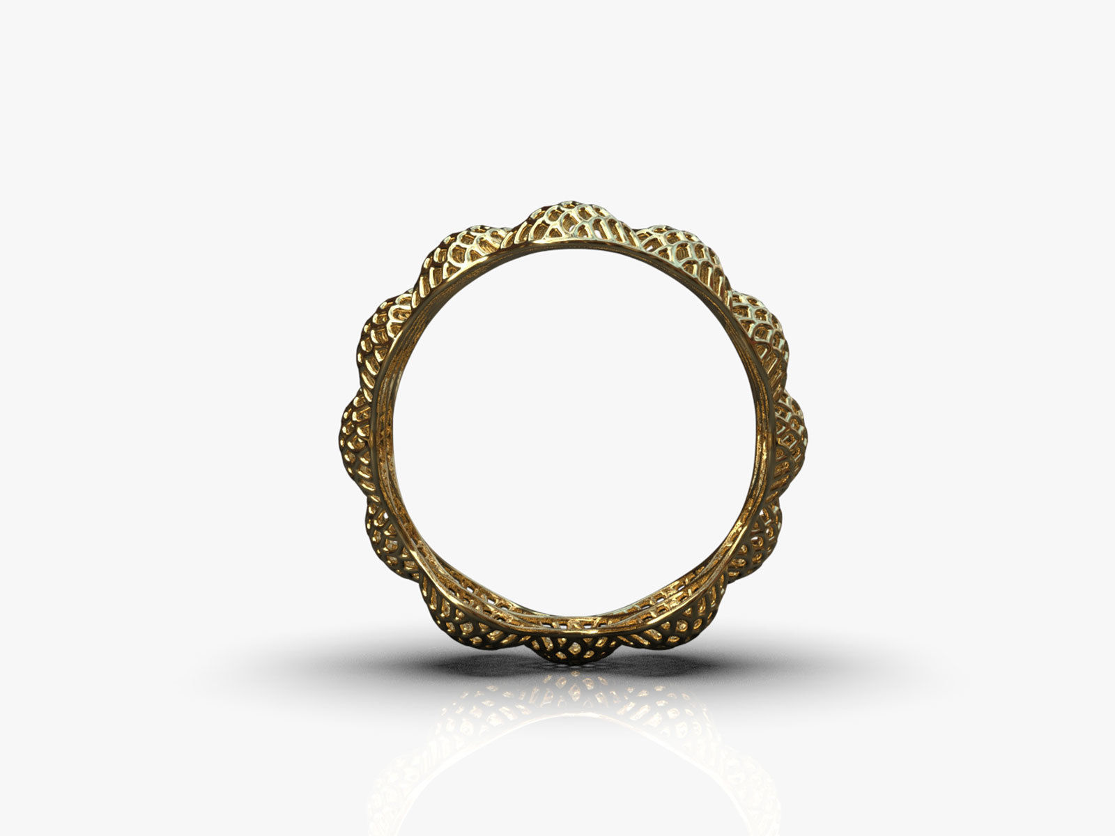 Stylized ring 3D print model_2