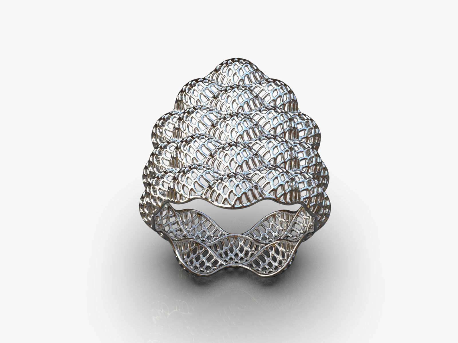 Stylized ring 3D print model_6