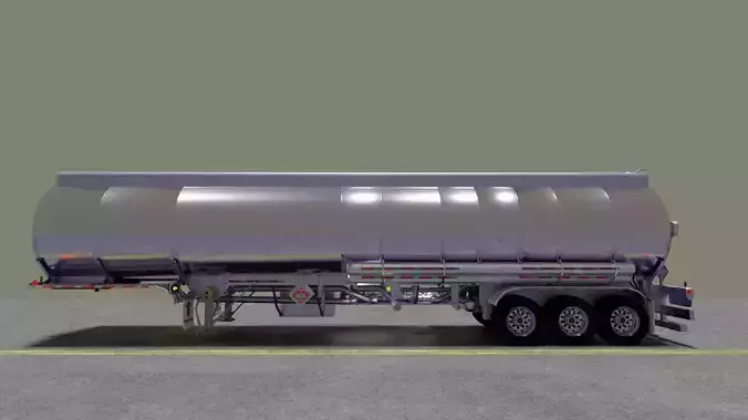 12500 gallon aluminum tri-axle petroleum tanker