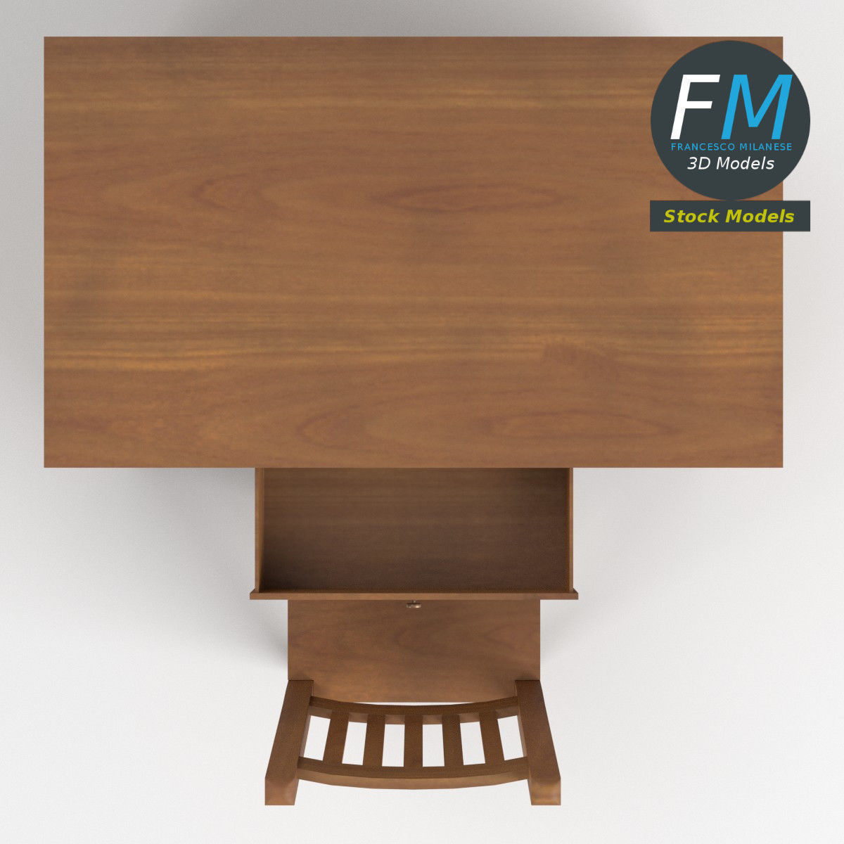 Teacher desk 3 3D model_6