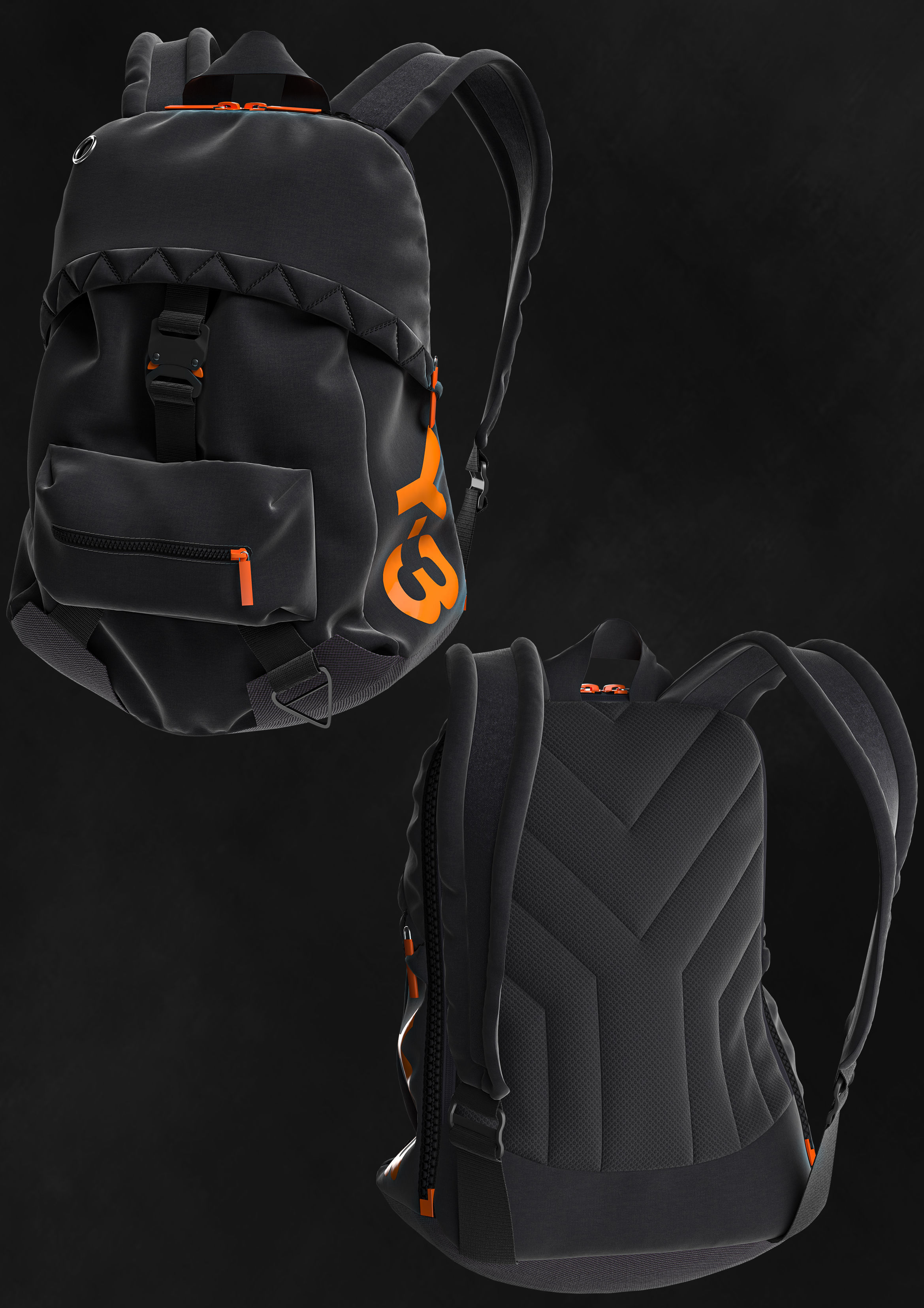 Backpacks backpack project jibo 3D model_2