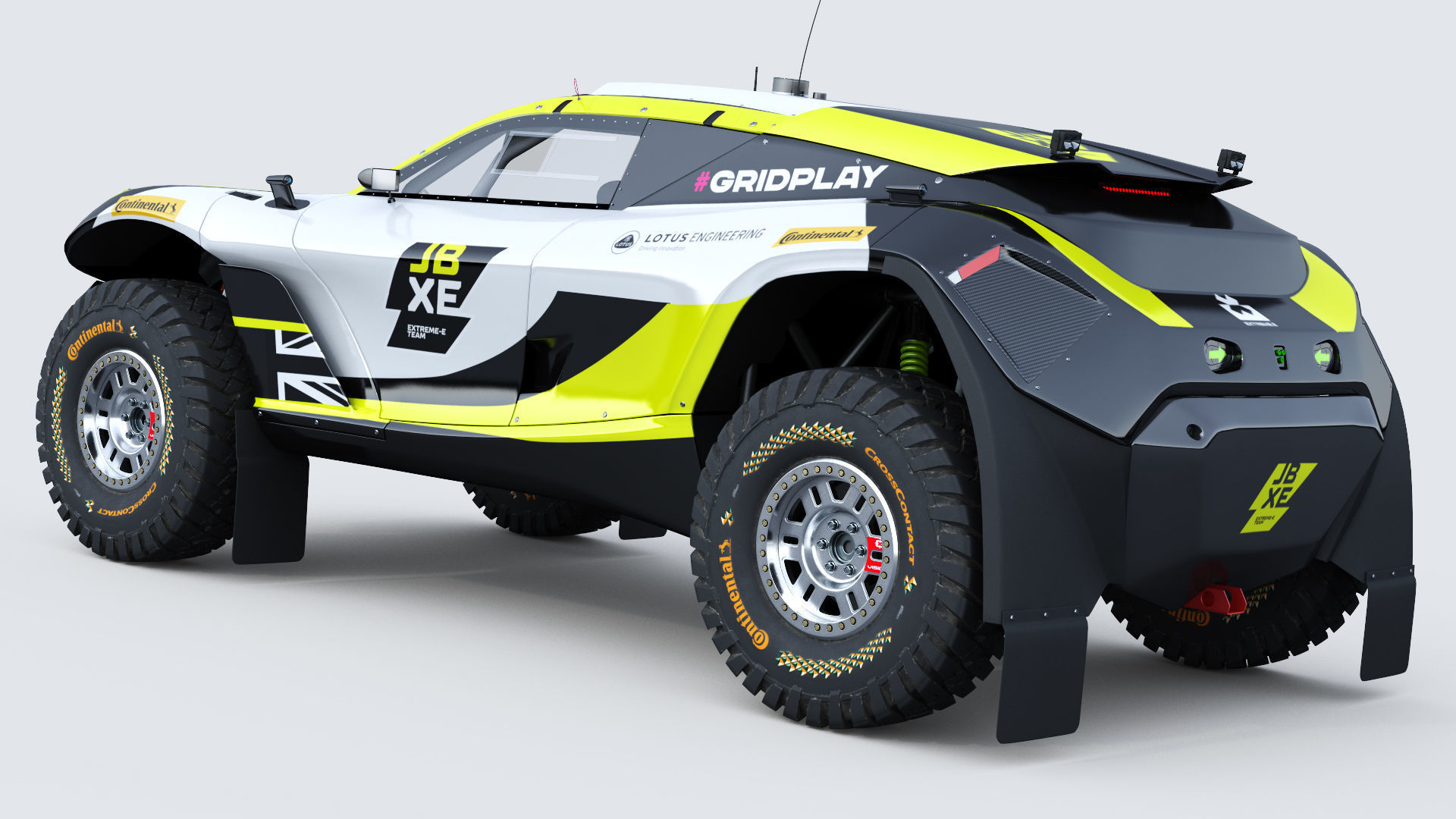 Extreme E E-SUV Jenson Button 2022 3D model_4