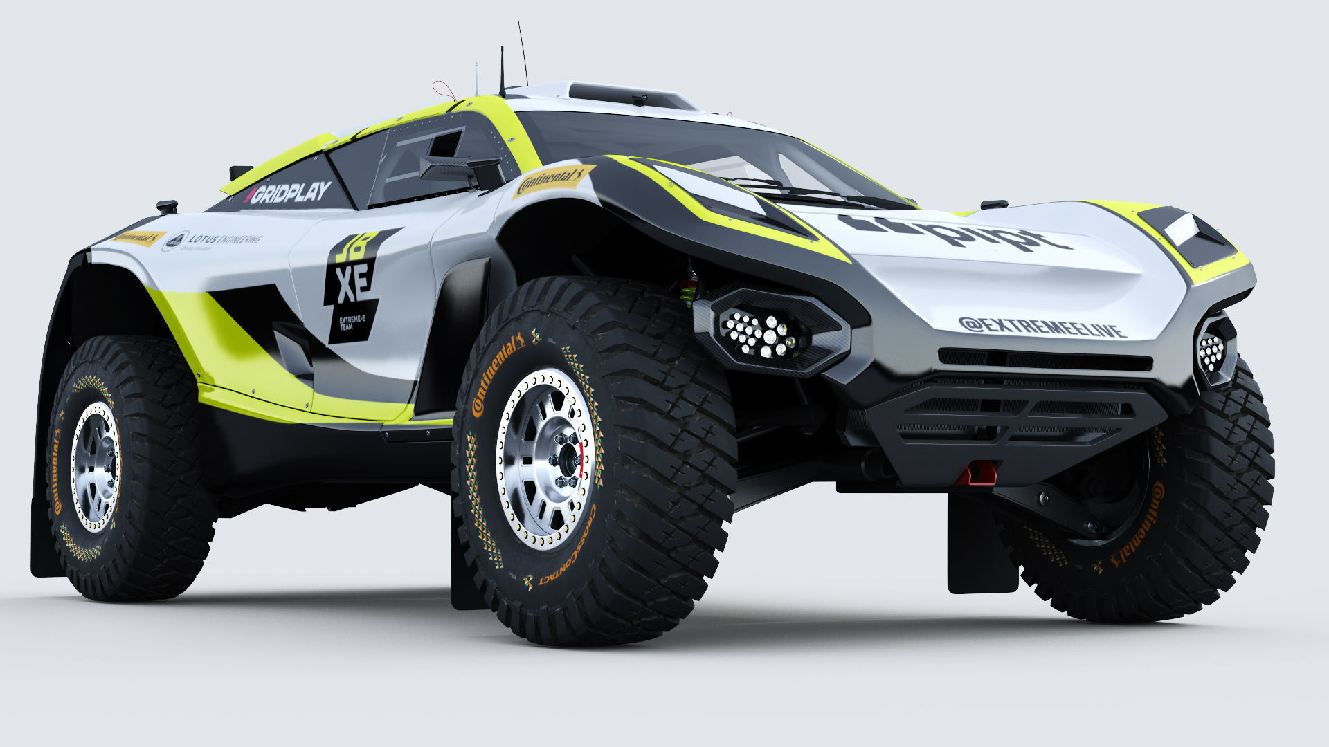 Extreme E E-SUV Jenson Button 2022 3D model_9