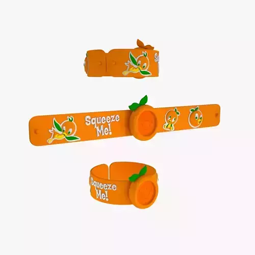 Orange Bird MagicBand Slap Bracelet
