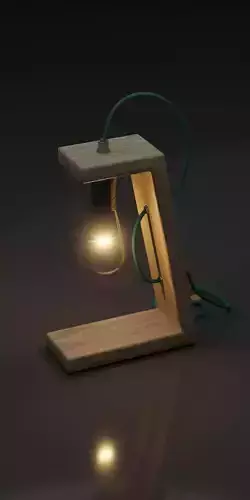 DIY table lamp LOW-POLY