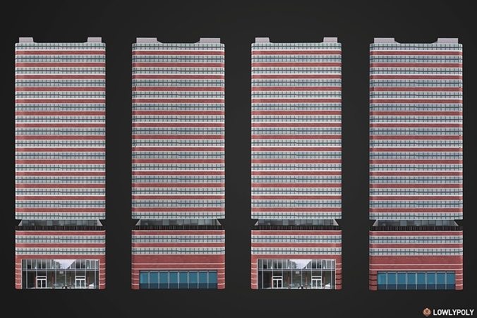 City Constructor Low-poly 3D model 6