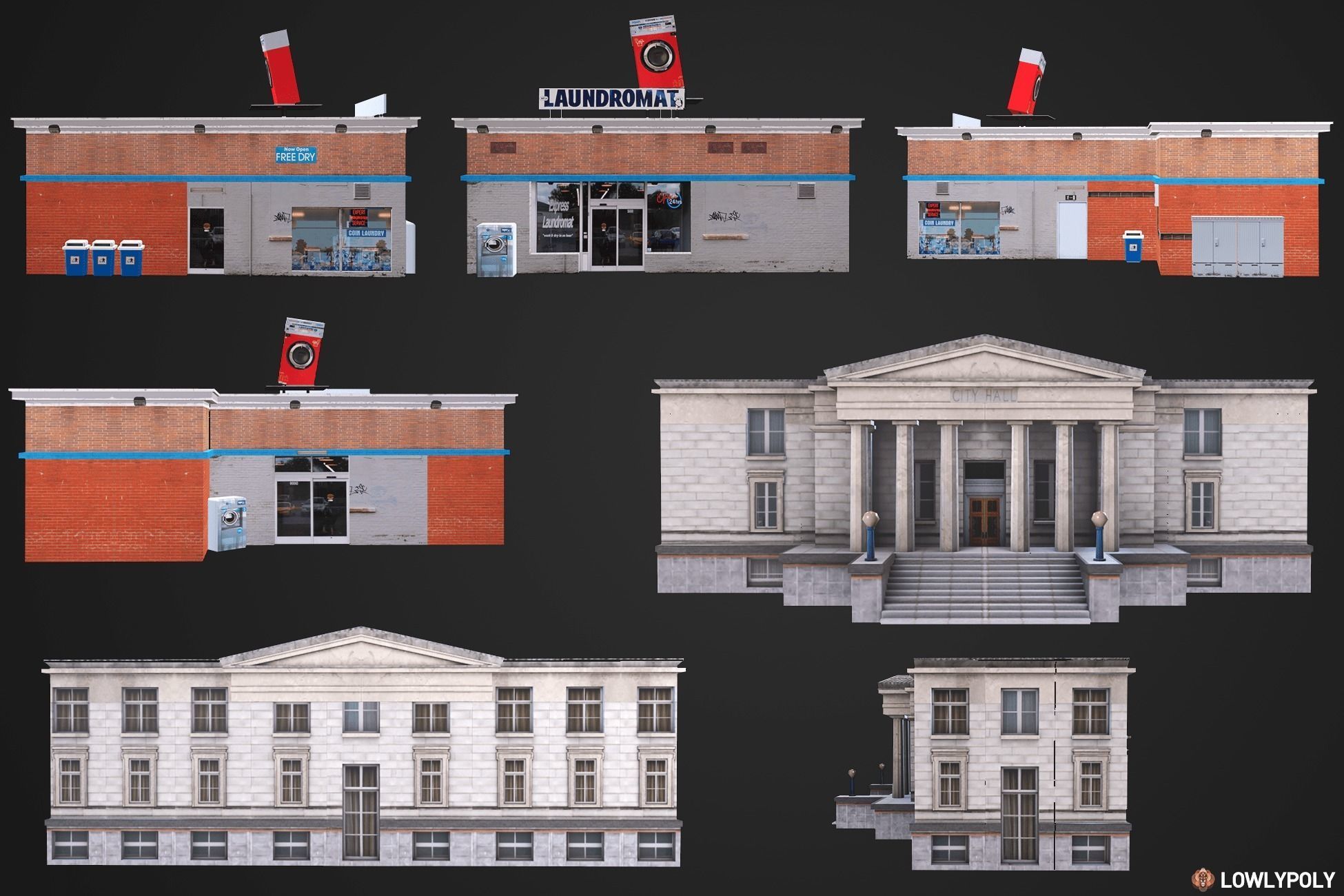 City Constructor Low-poly 3D model_21