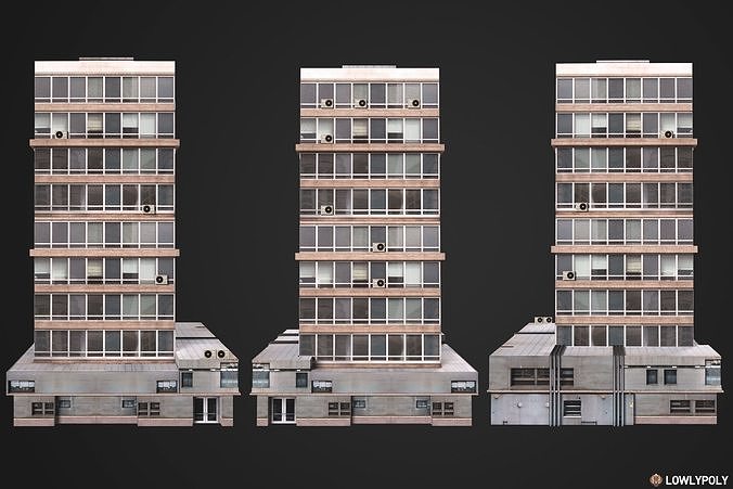 City Constructor Low-poly 3D model 7