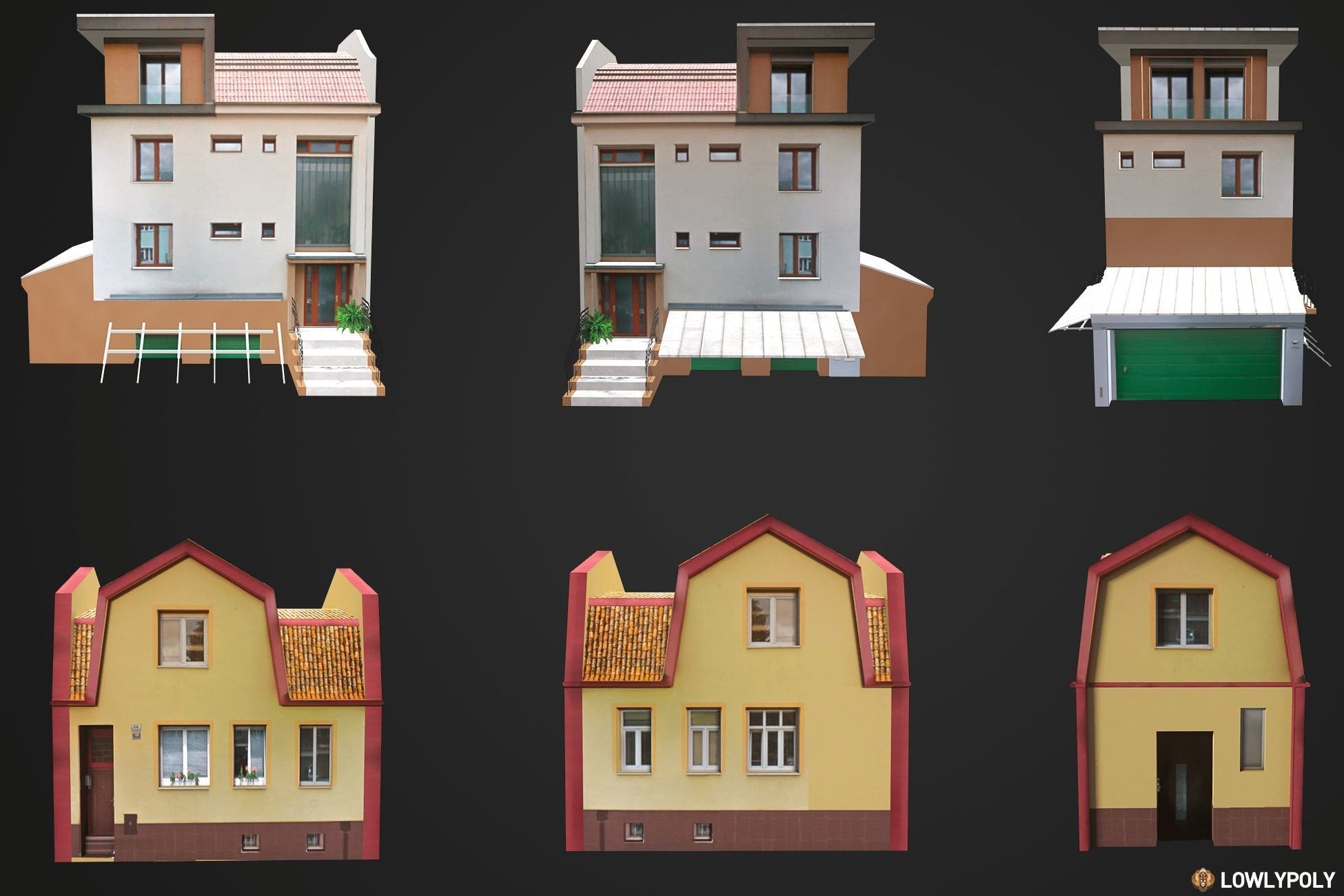 City Constructor Low-poly 3D model_16