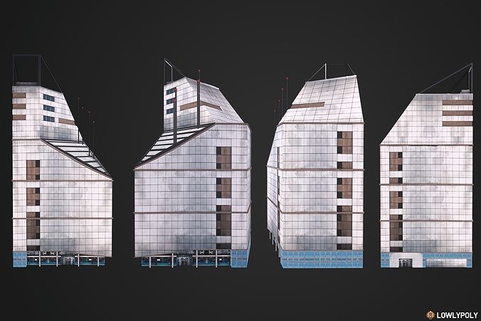 City Constructor Low-poly 3D model 5
