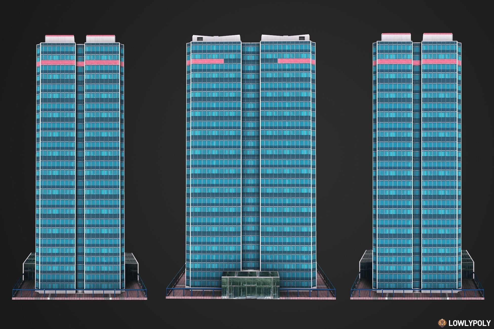 City Constructor Low-poly 3D model_7