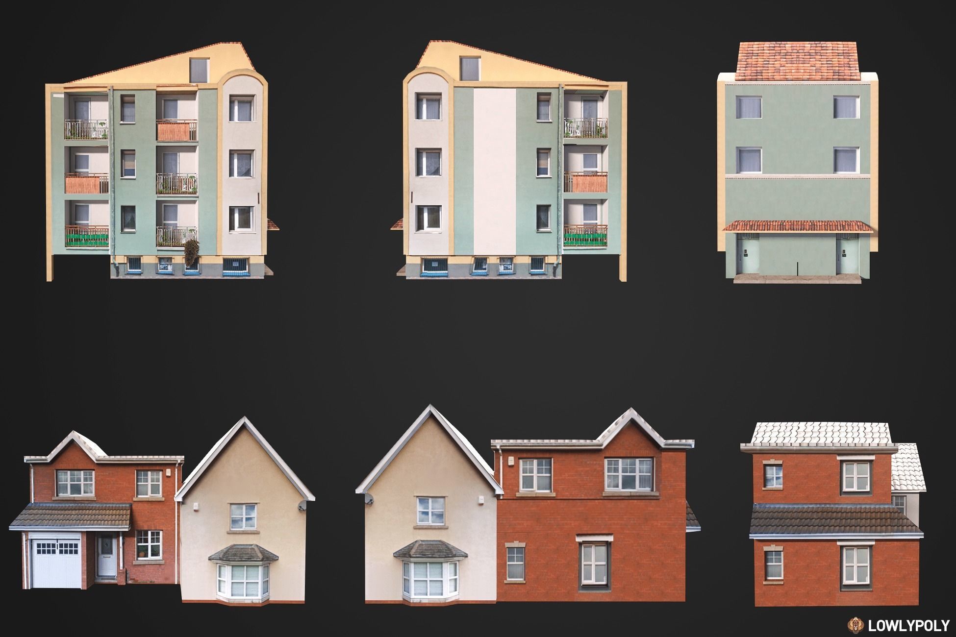 City Constructor Low-poly 3D model_9