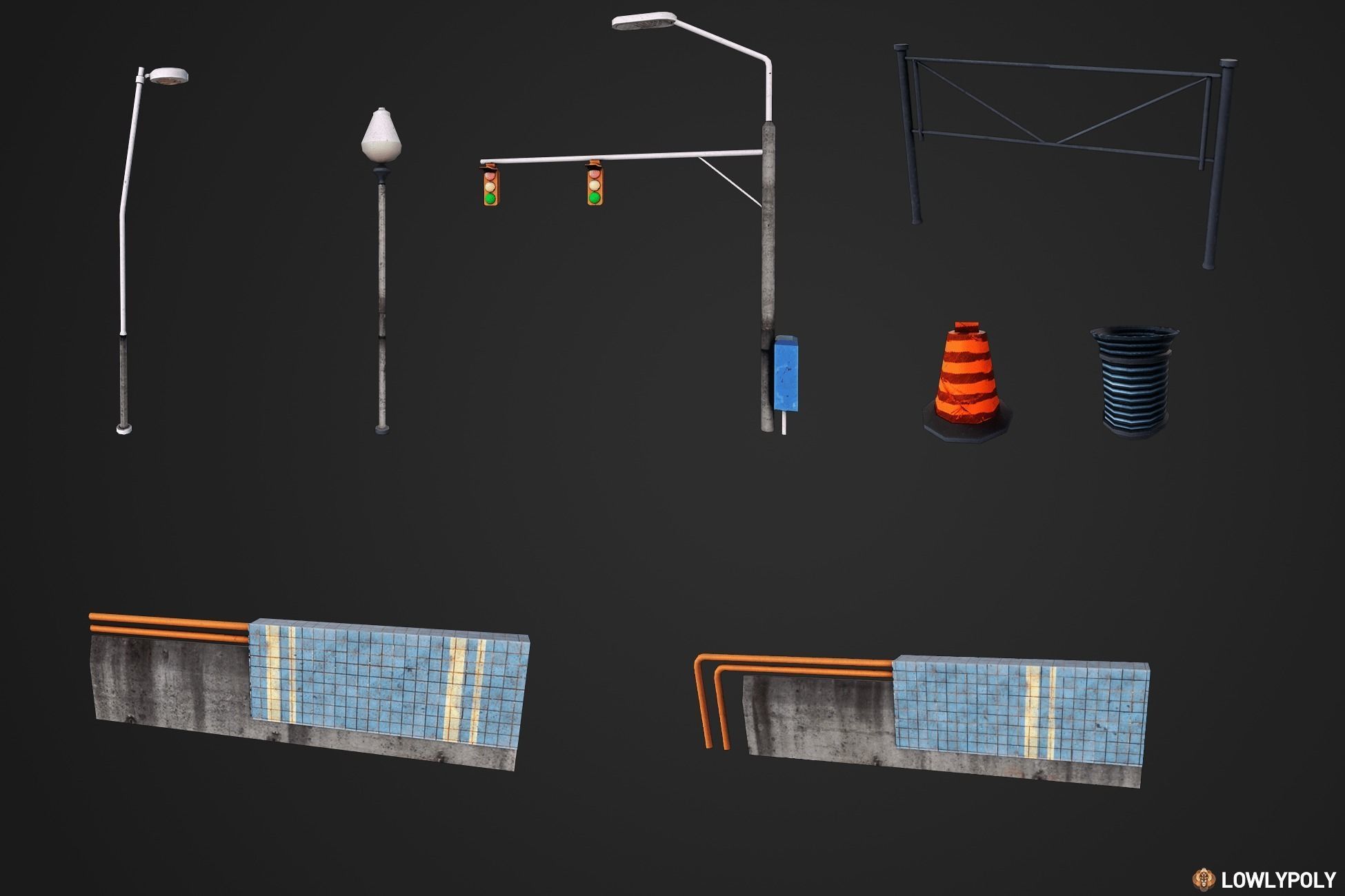 City Constructor Low-poly 3D model_11