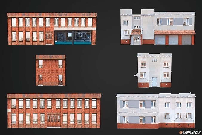 City Constructor Low-poly 3D model 2