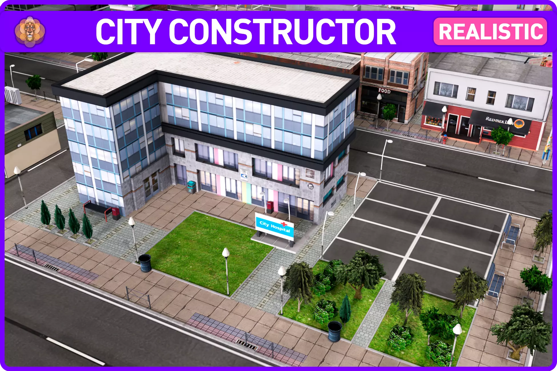 City Constructor Low-poly 3D model_0