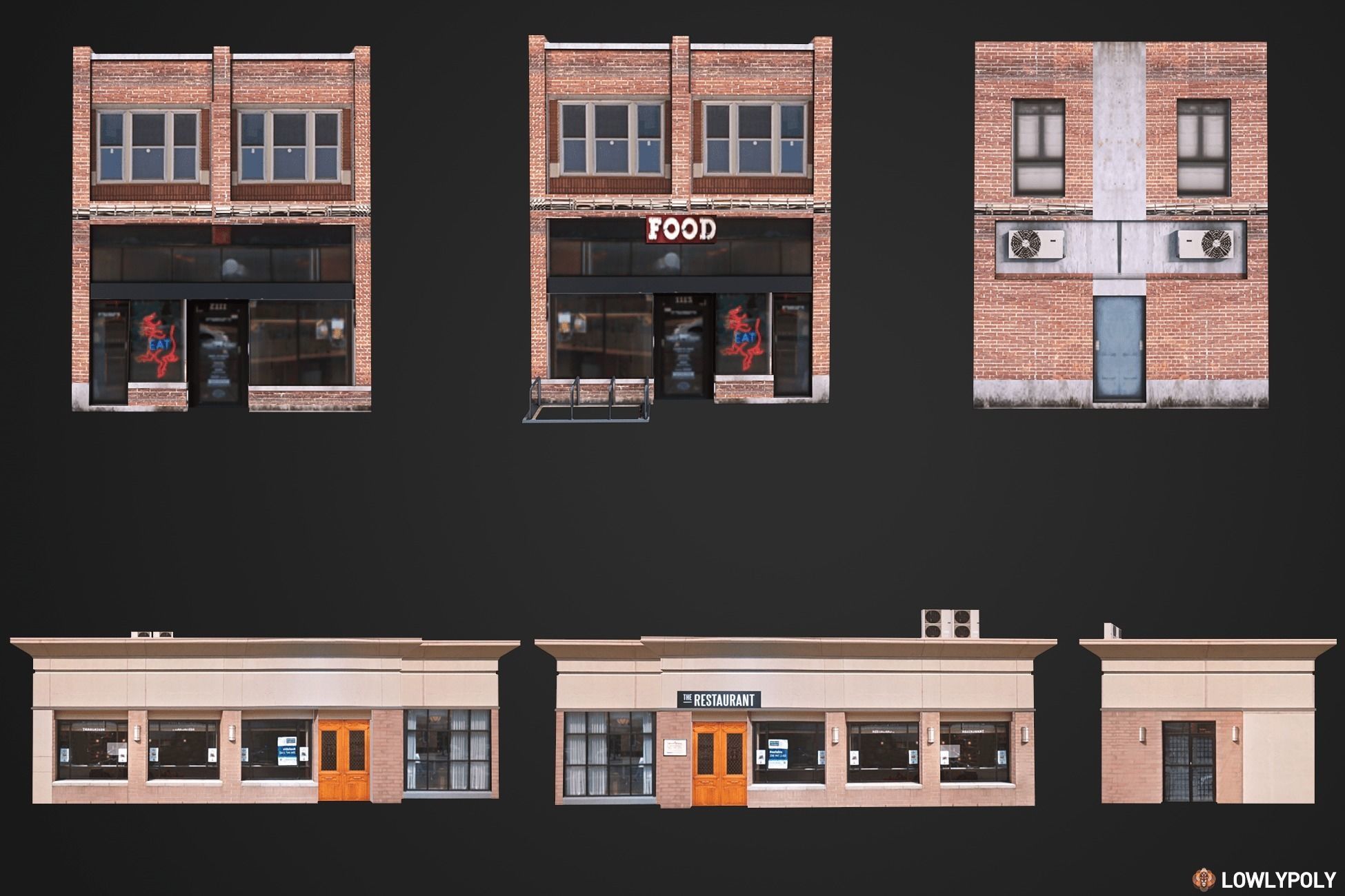 City Constructor Low-poly 3D model_17