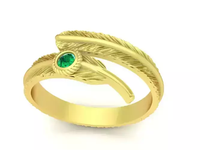 diamond feather ring 3534