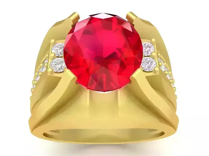 korea oval diamond men ring 3535