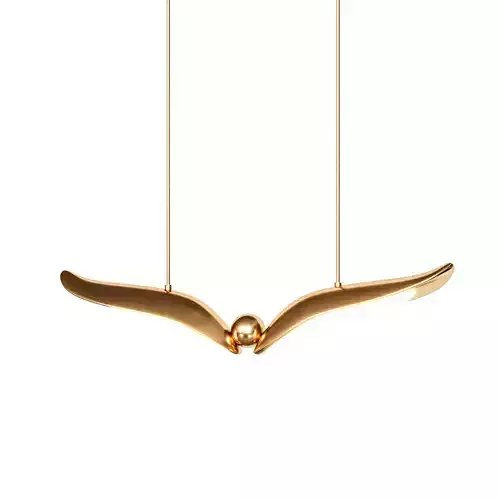 FLYER gold wing pendant light