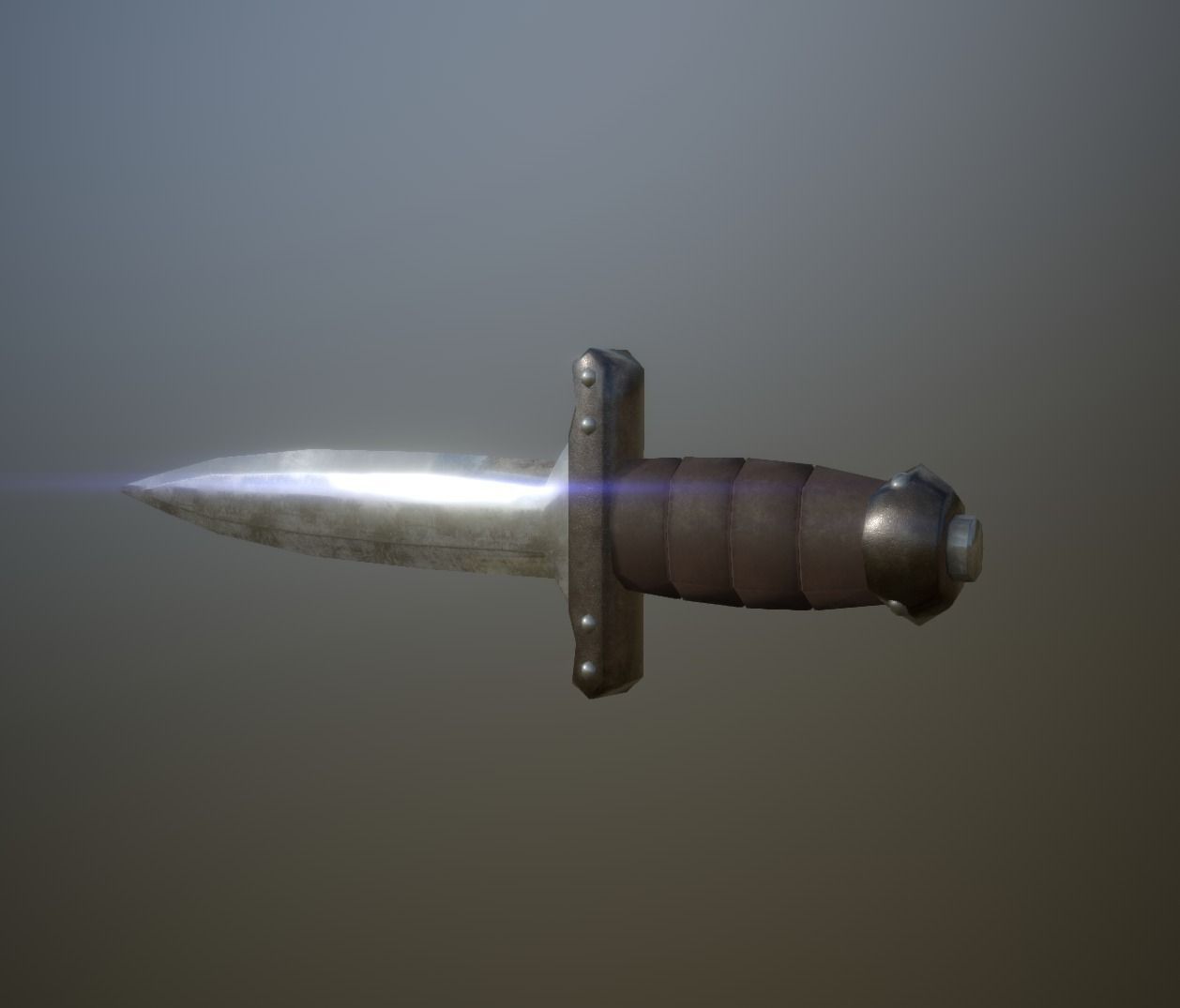 Low-Poly Dagger Viking Medieval Editorial License Low-poly 3D model