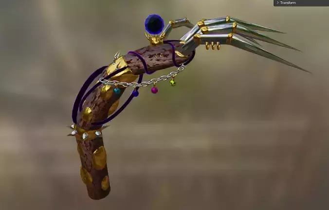 hand - gods hell Low-poly 3D model