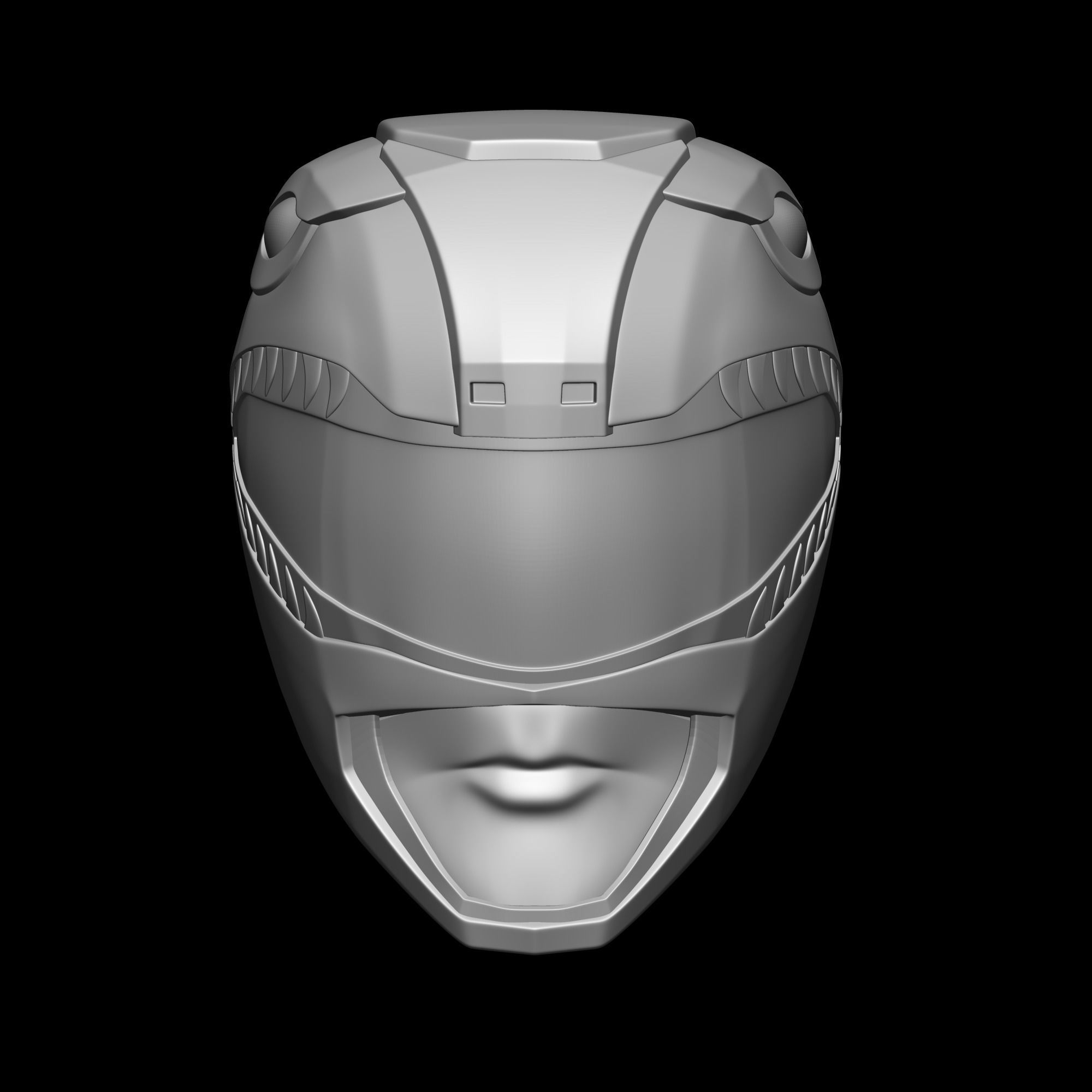 TyrannoRanger Helmet 3D model_4