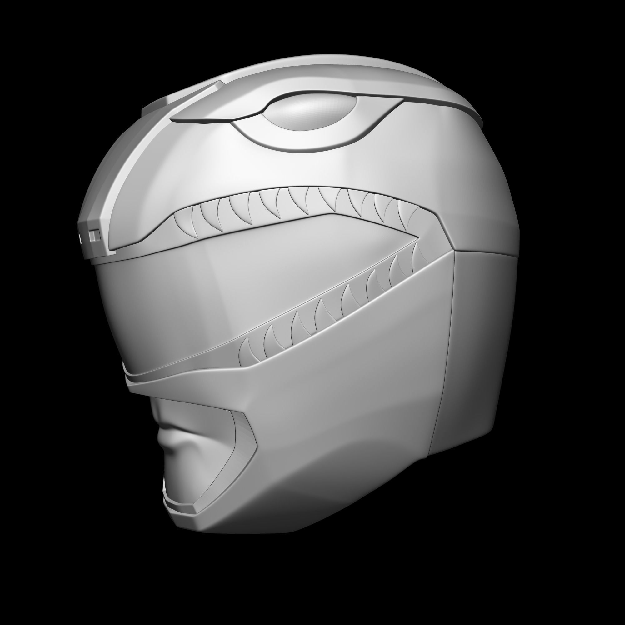 TyrannoRanger Helmet 3D model_6