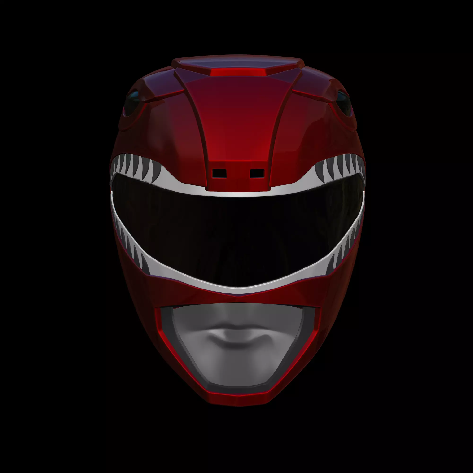 TyrannoRanger Helmet 3D model_0