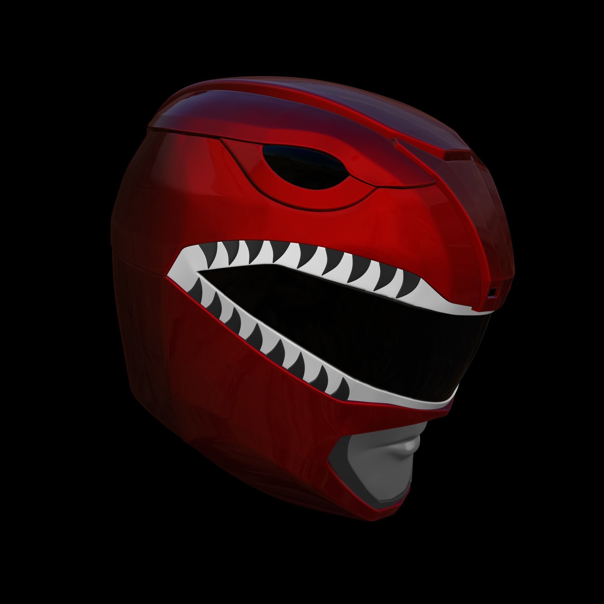 TyrannoRanger Helmet 3D model_2