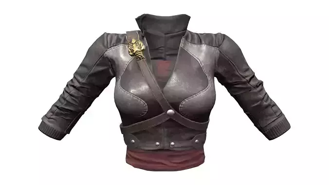 Combat Leather Jacke and Top