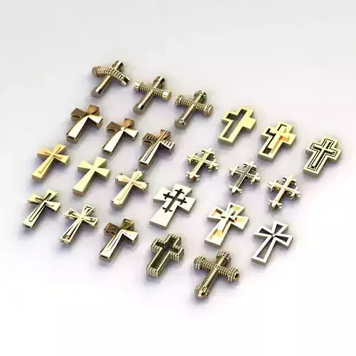23 models of cross pendants 