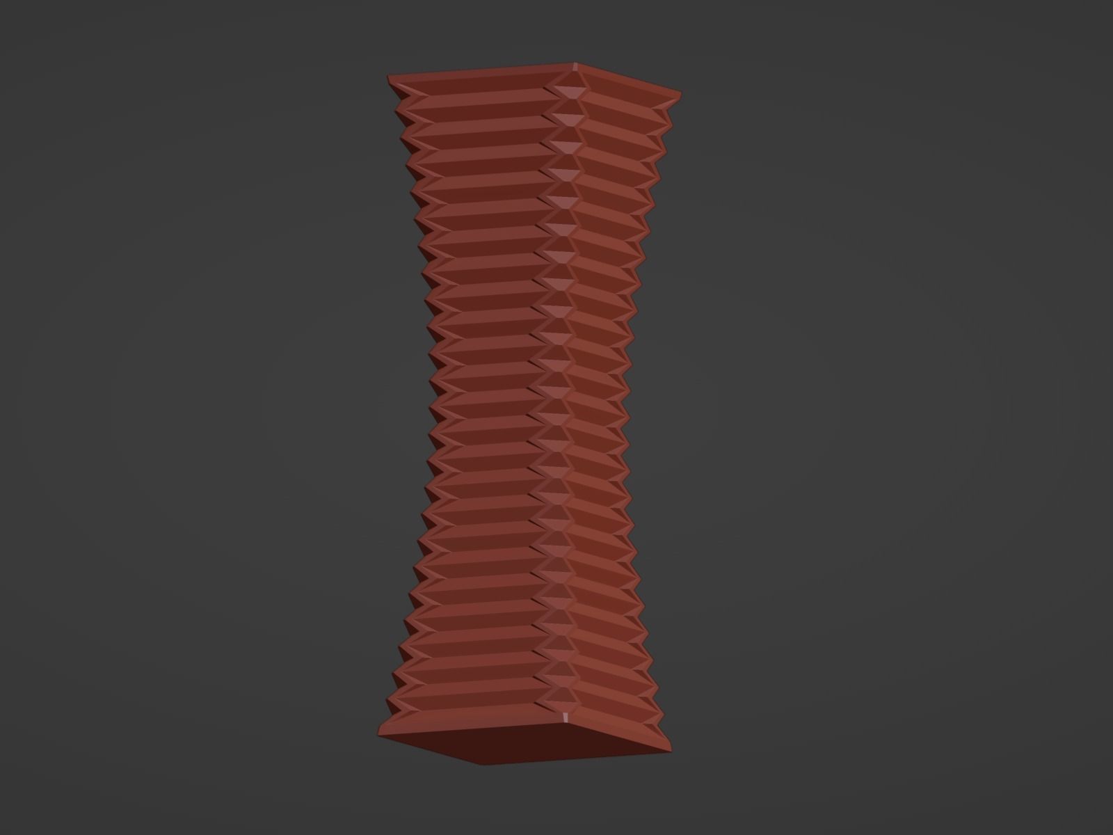 Vase geometry lines 3D print model_6