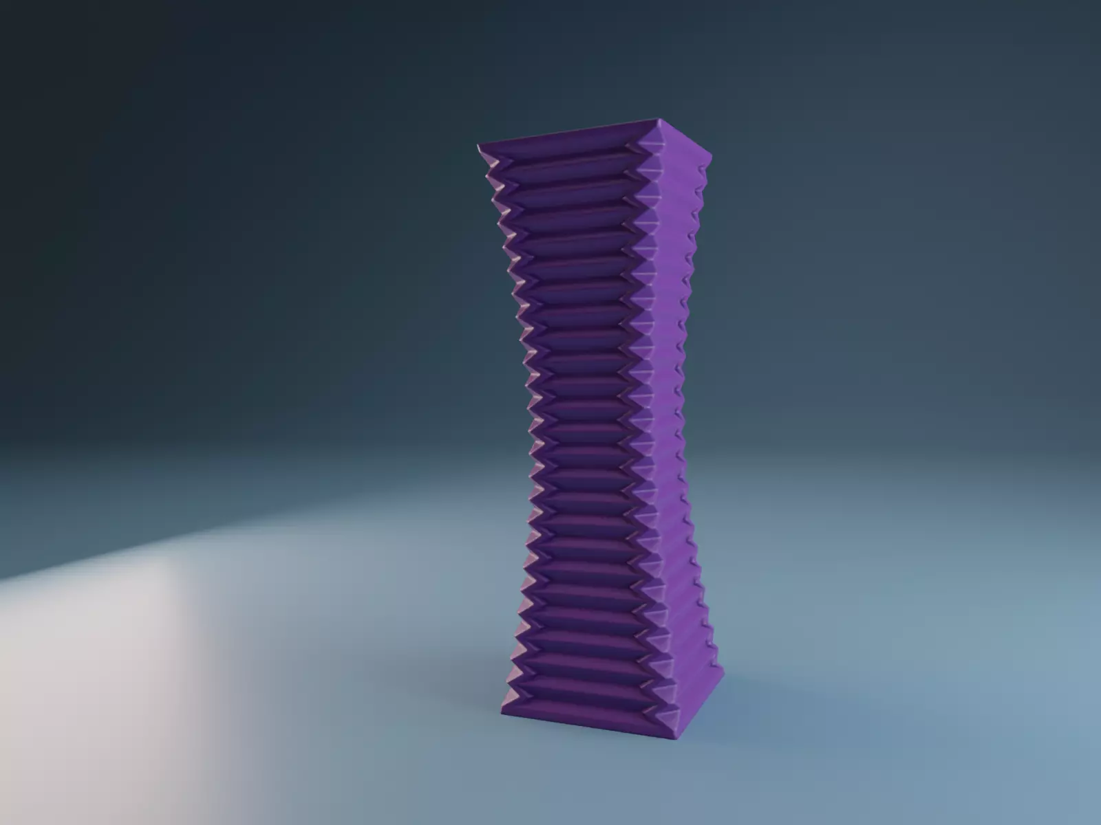 Vase geometry lines 3D print model_0