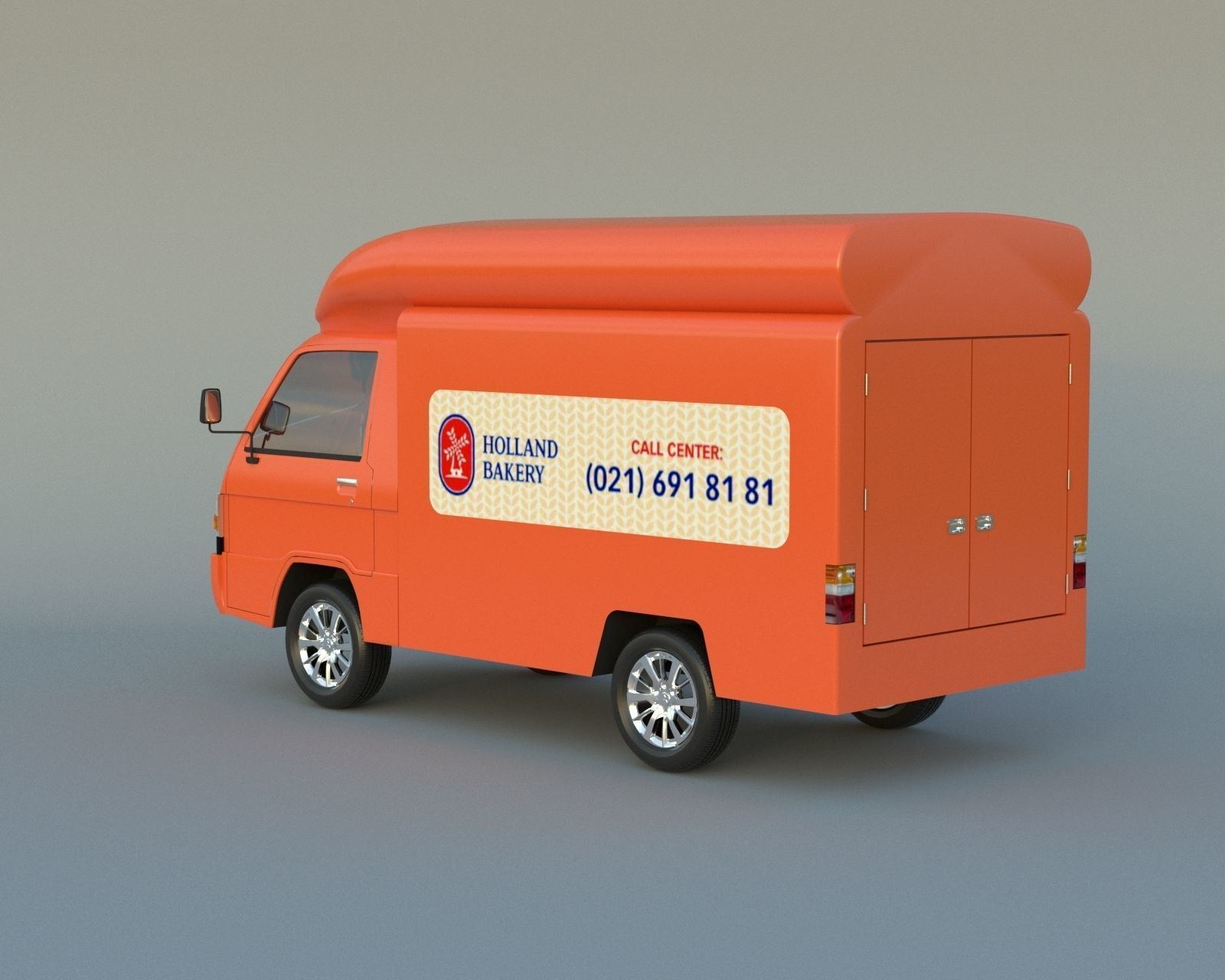 BOX CAR L300 3D model_1