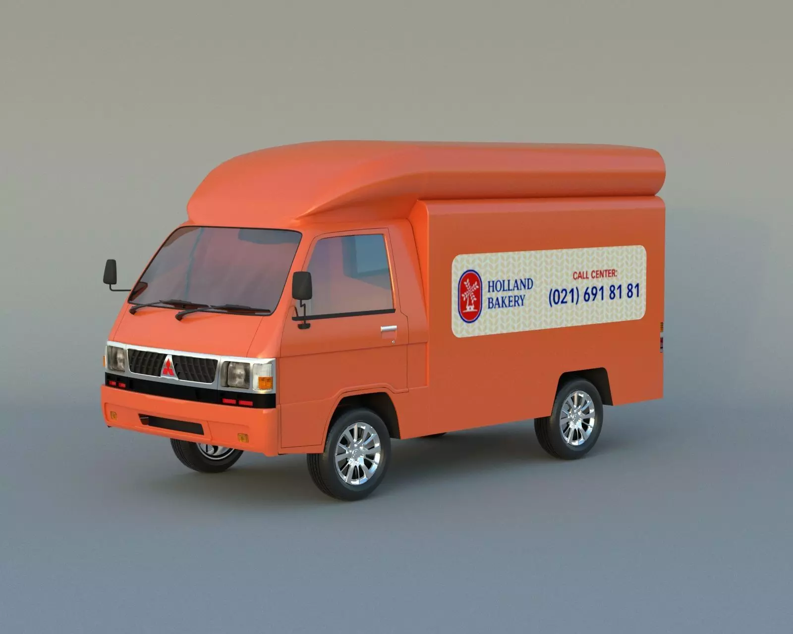 BOX CAR L300 3D model_0