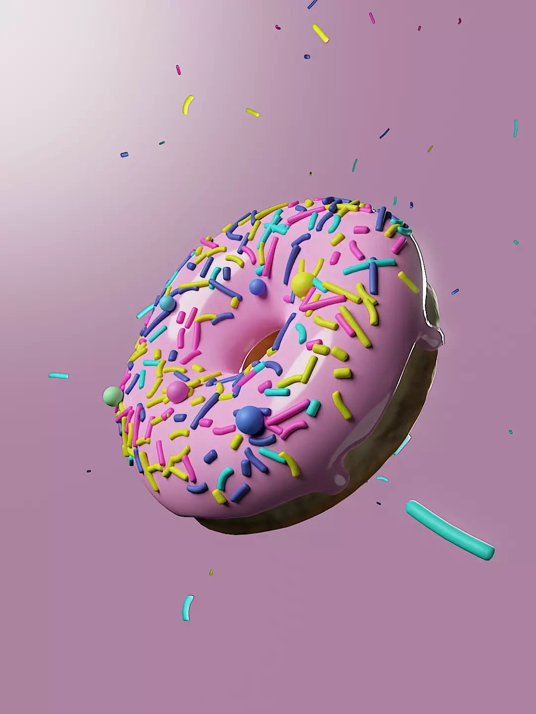 Donut model in blender Free 3D print model