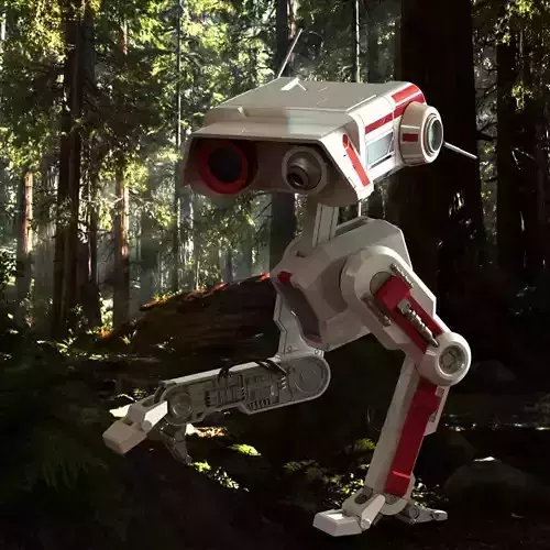 STAR WARS BD1 DROID ARTICULATED DETAILED PRINTABLE 3D print model