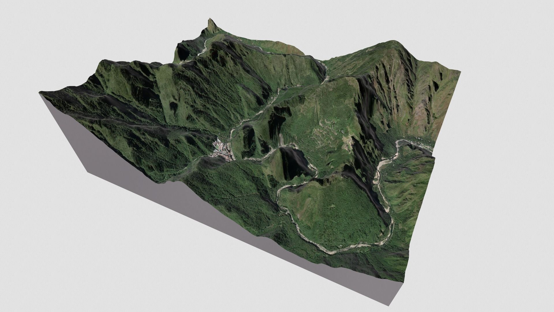 Mountain landscape Machu Picchu Peru 3D model_5