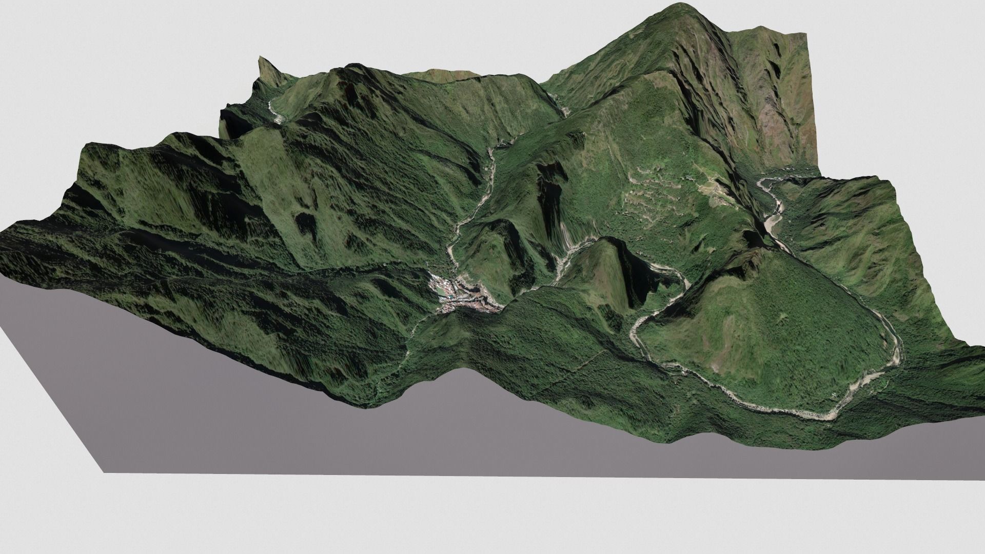 Mountain landscape Machu Picchu Peru 3D model_8
