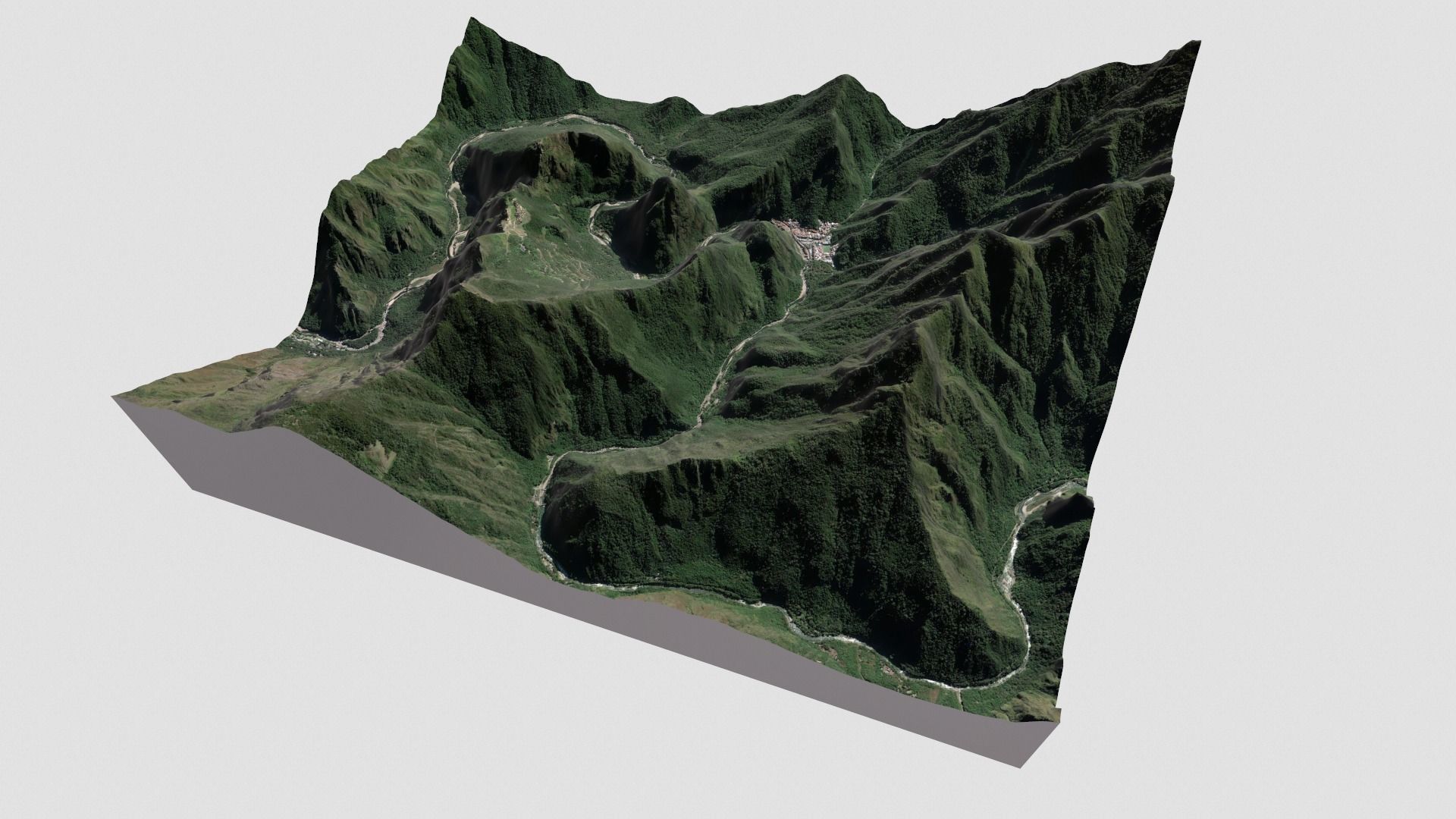 Mountain landscape Machu Picchu Peru 3D model_2