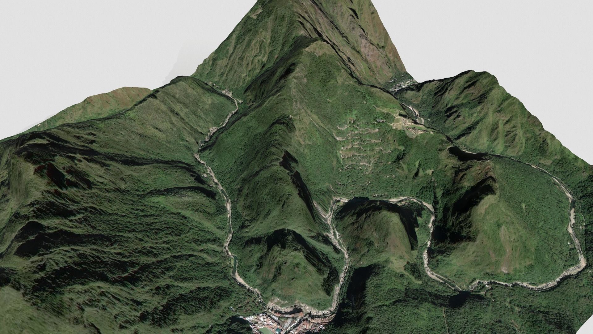Mountain landscape Machu Picchu Peru 3D model_6