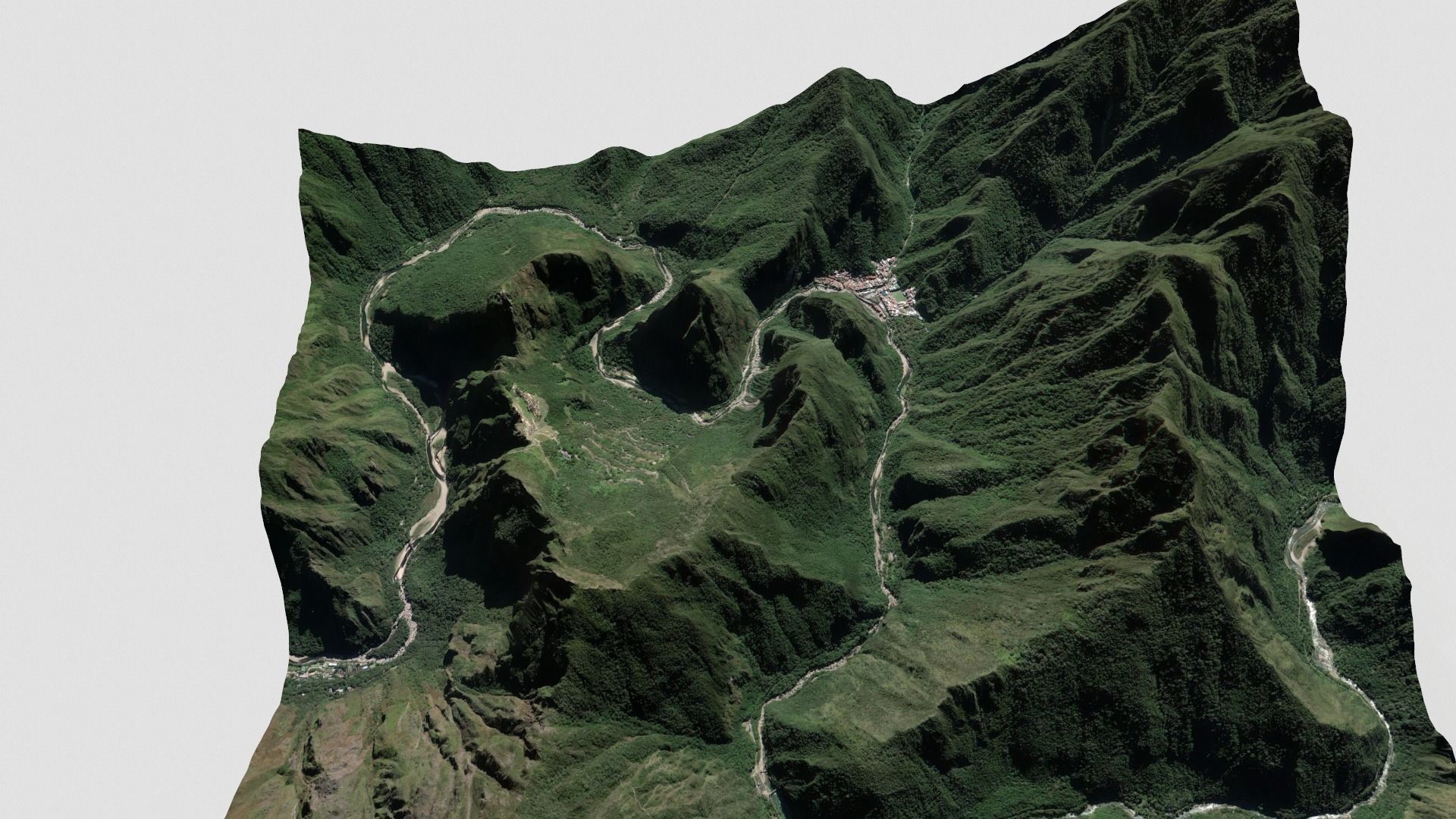 Mountain landscape Machu Picchu Peru 3D model_7