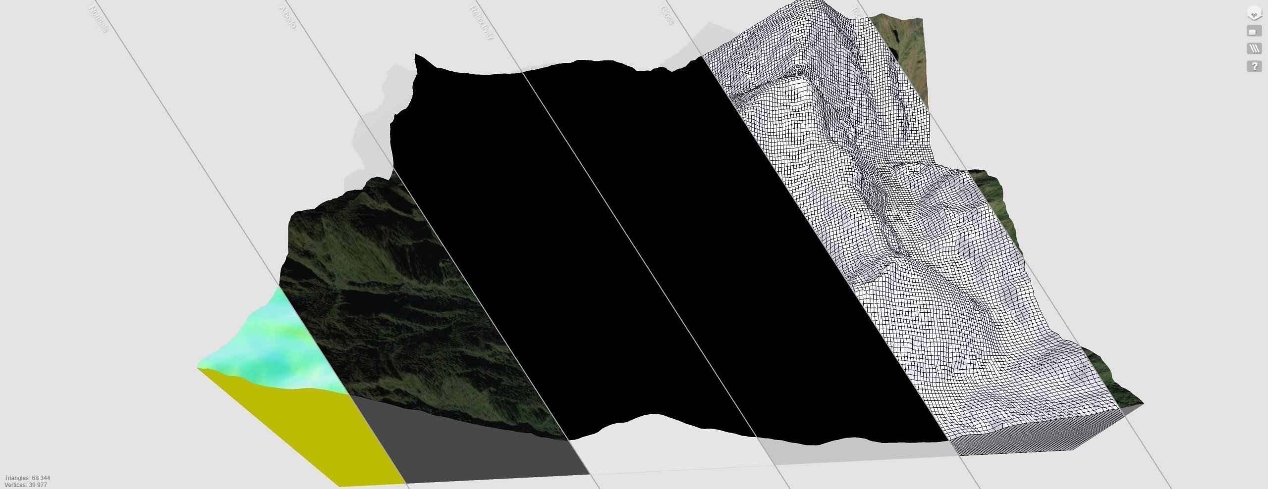 Mountain landscape Machu Picchu Peru 3D model_11