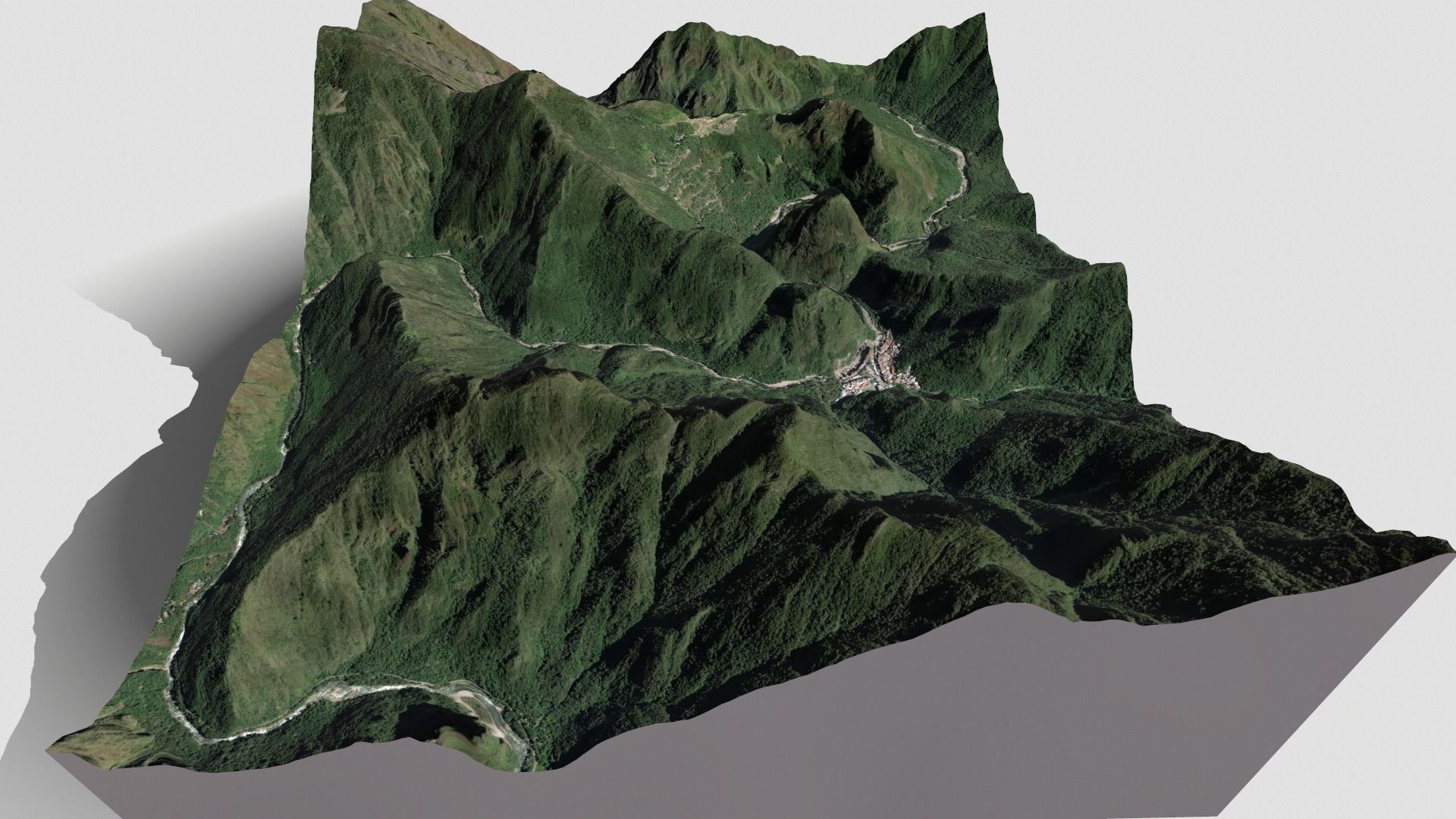 Mountain landscape Machu Picchu Peru 3D model_4