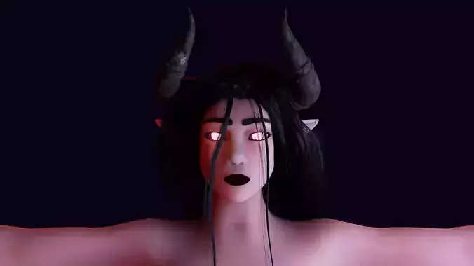 lowpoly Demoness character