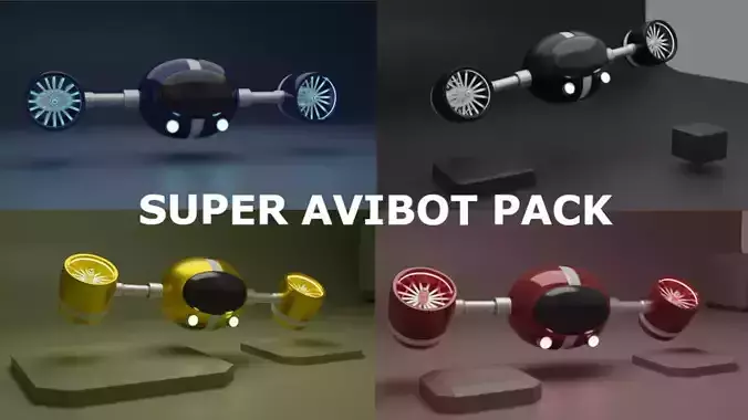 Aviated Robots - Super Avibot Pack - all of the them
